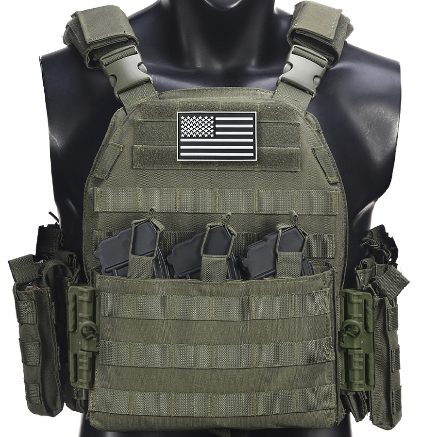 Crossfit Vest - IYoulderとウエスト部分の迅速分解可能なハンティングベスト。前面に隠されたトリプル装備バッグと複数のアクセサリーバッグが付属しています。