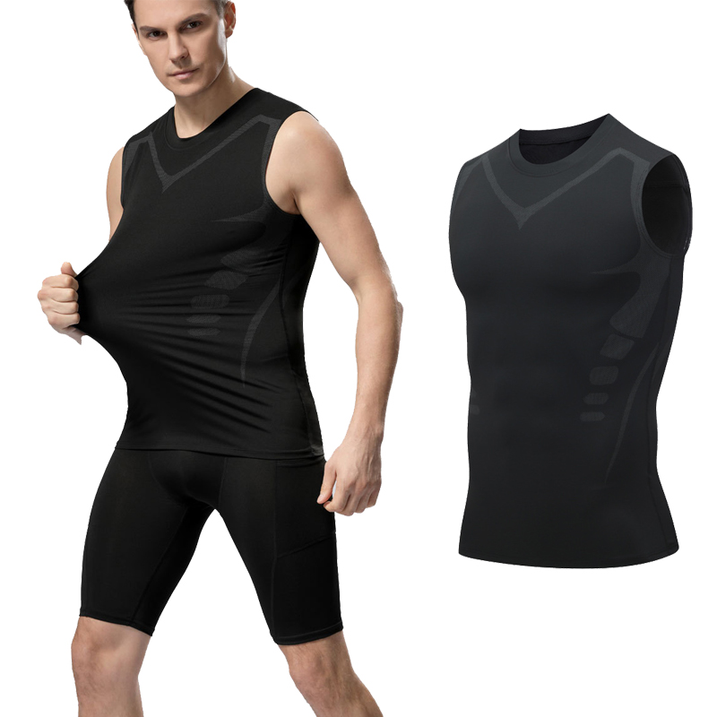 圧縮タンクトップ男性ジムシャツノースリーブ速乾性印刷スポーツ - Crossfit Vest のレビューと価格
